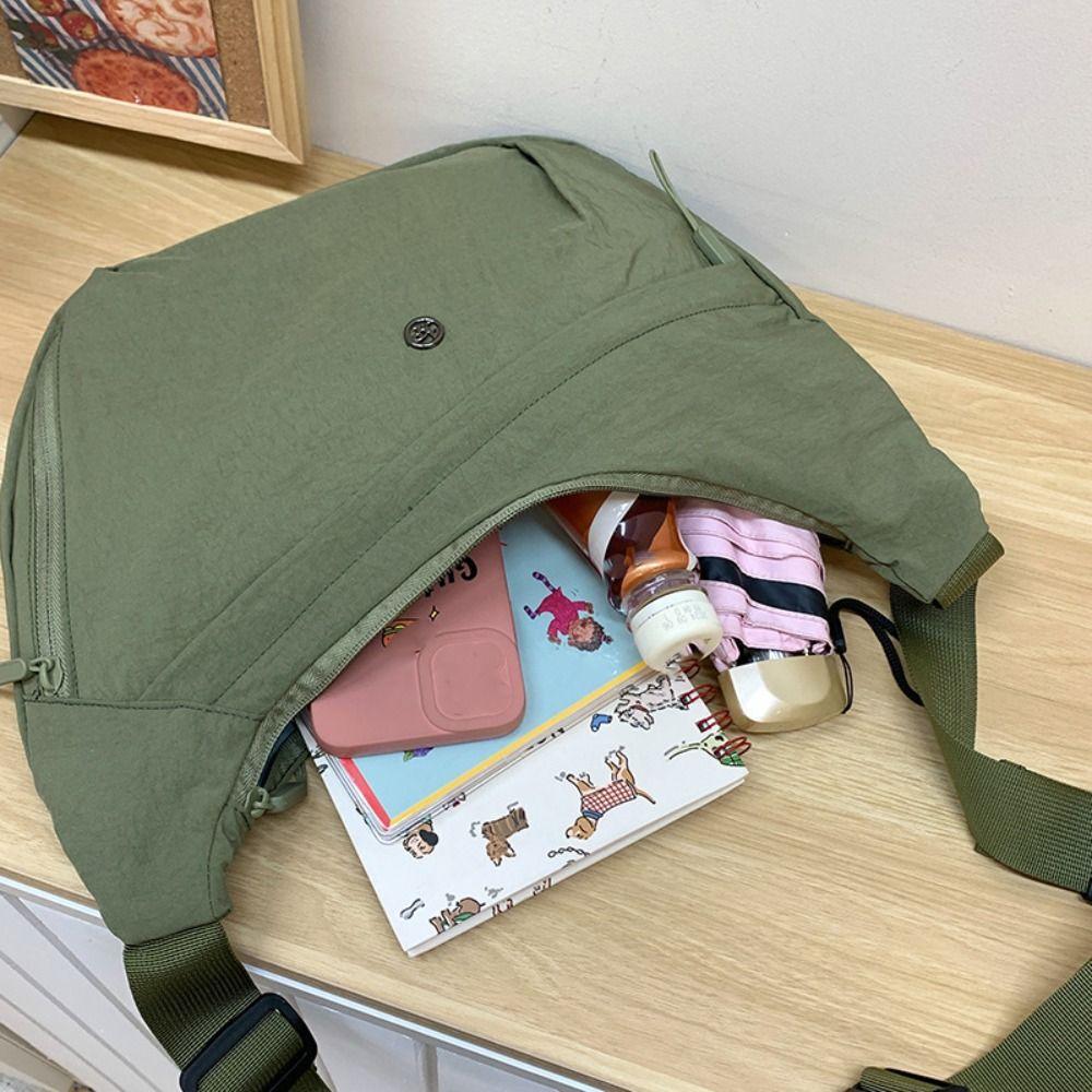 Canvas Nylon Crossbody Bag Korean Style Dumpling Bag Casual Oxford Cloth Shoulder Bag Travel
