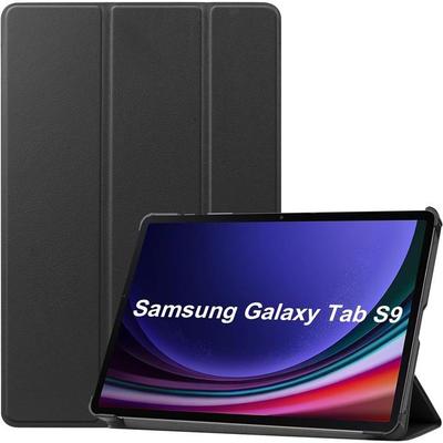Pouzdro pro Samsung Galaxy Tab S9 / S9 FE / S10 FE - E.F.CONNECTION - Černé - Ochrana proti nárazu Stojan Režim spánku/Probuzení