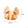 Woman Metal Floral Wide Open Bangle Bracelet Adjustable Jewelry Electroplating Process Minimalist