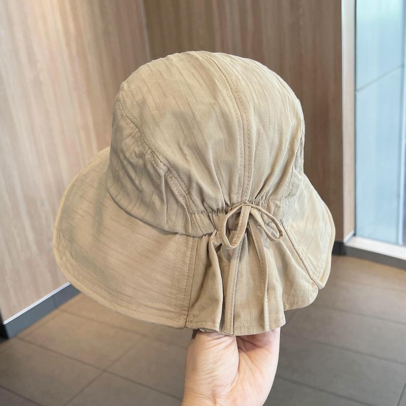 

Корейская версия шляпы рыбака солнцезащитный козырек шляпа в форме банта защита от солнца раковина шляпа хаки