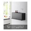 Yamazaki Jitsugyo (Yamazaki) [Completed Product] Magnetic Bread Case Black W42 x D17.1 x H20.1cm Tower Floating Storage Easy Installation Bread Case