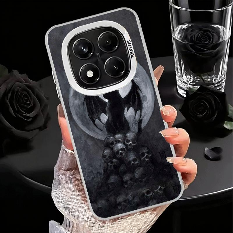 

Black Cat Witch Aesthetics Soft Phone Case for Samsung Galaxy S24 S25 FE S26 Edge S23 Ultra S22 Plus S21 + Shockproof Cover Back Redmi Note12ProPlus