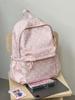 Schoolbag Korean Version Ins Storm Point Backpack Female Simple Small Fresh Cute Backpack Large Capacity Junior High School Student Schoolbag