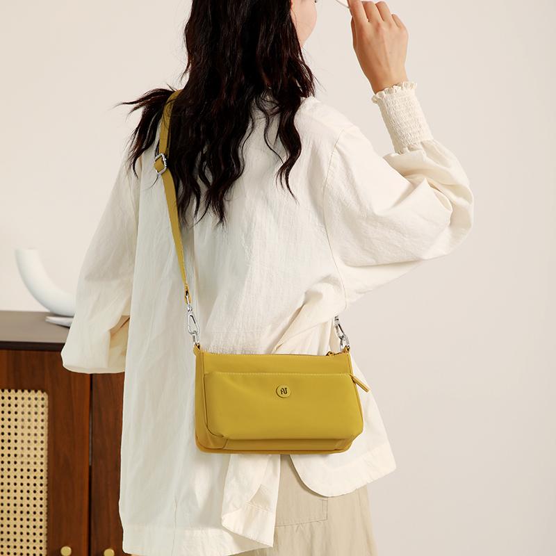 Women's Bag Solid Color Shoulder Bag Multi-Compartment Crossbody Bag