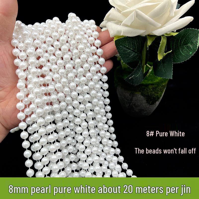 Mixed Pearl Thread Strands 6-12mm for Handmade Jewelry, Customizable Length