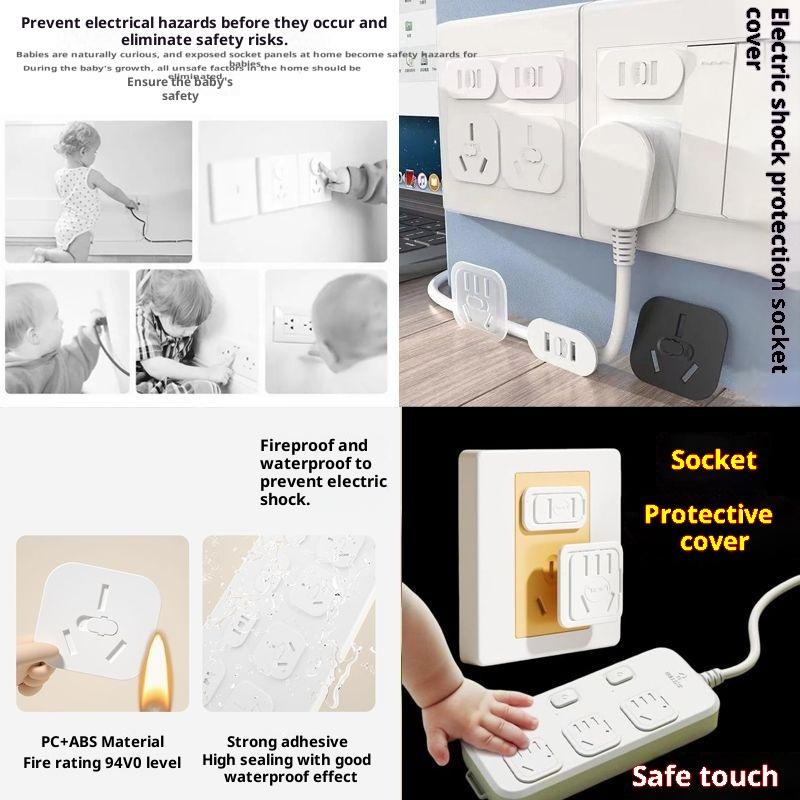 10Pcs Plug Guard, Us Standard Lock Socket Plugs Protector, Safety Anti Electric Baby Child Socket Plastic Security Locks