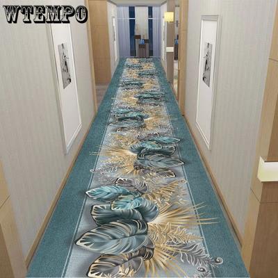 Tapis de couloir Long moderne 3D, décoration de salon, antidérapant, pour hall d'hôtel, zone d'escalier, personnalisable