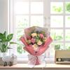 Artificial Flower Bouquets with Ribbon Soap Flower Petals Bouquets Gift for Valentines Mother Day Thanskgiving Christmas