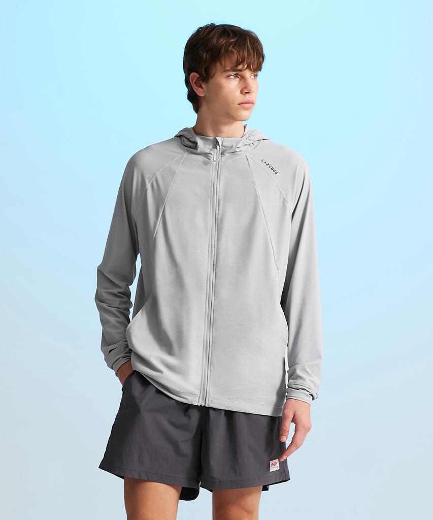 Leijibi [Set] Techflow Performance Hooded Zip-Up Rash Guard + Swim Shorts Set M (3 Colors)