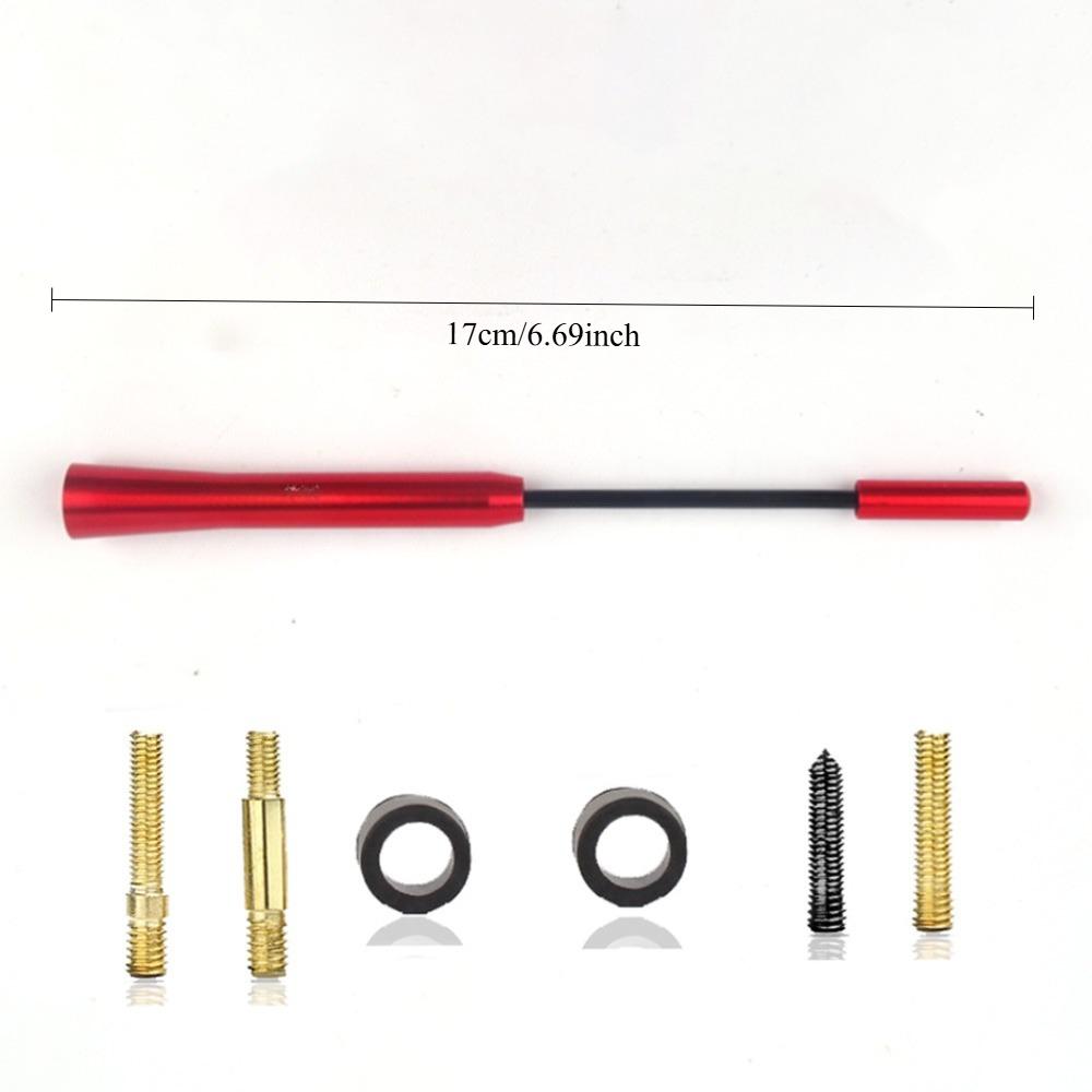 Antenna Radio Corta Universale per Auto 3cm/5cm/12cm Antenna per Tetto Auto in Fibra di Carbonio Antenna Radio Aerea Ricevitore FM/AM Antenne Metalliche