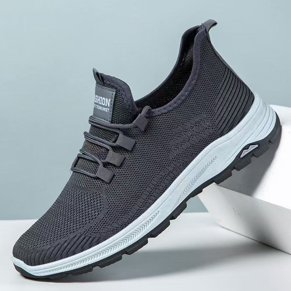Men's breathable casual shoes for spring summer soft soled lightweight simple comfortable versatile men's sports shoes