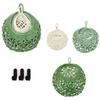 3Pcs/Set Teardrop Shape Wall Hanging Basket Breathable Lattice Vegetable  Woven Basket  Living Room