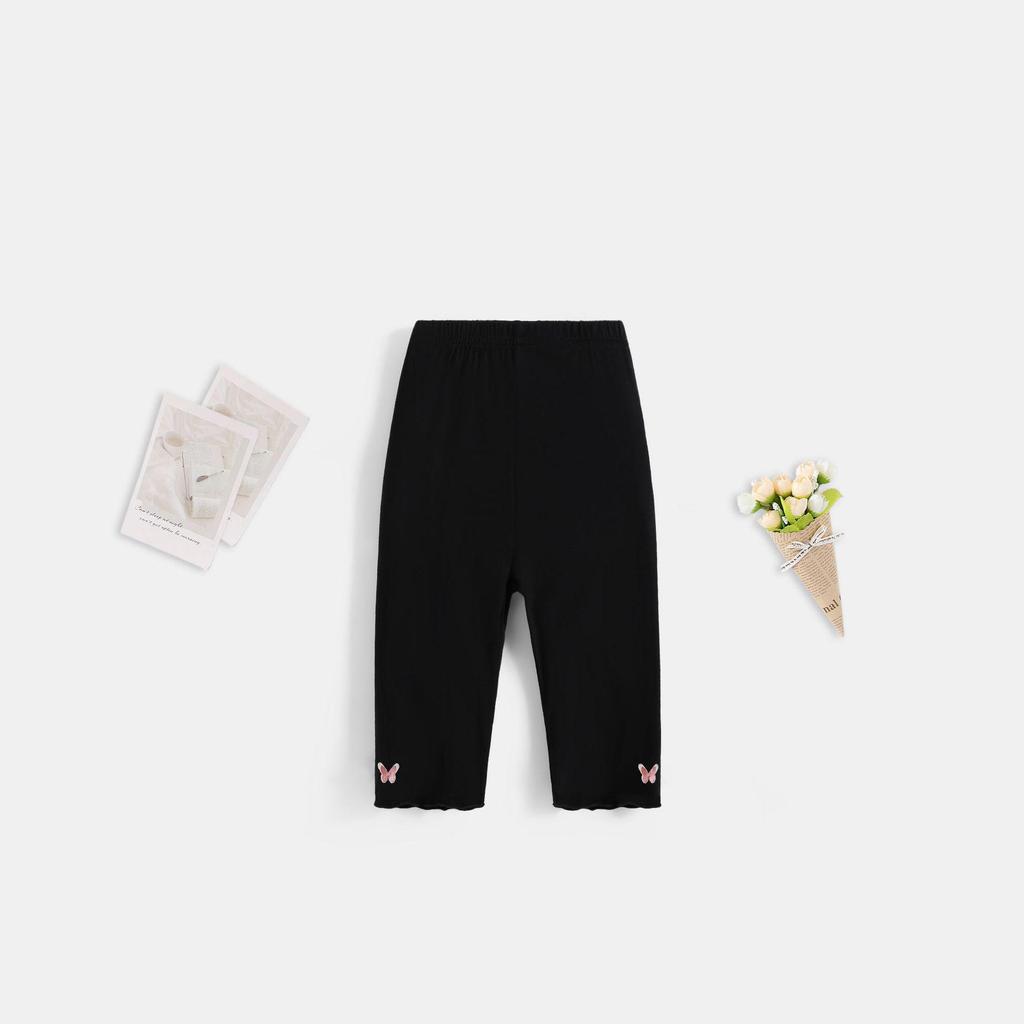 Girls' Lightweight Ice Silk Summer Shorts, Five-point Base Layer for Small & Medium Children