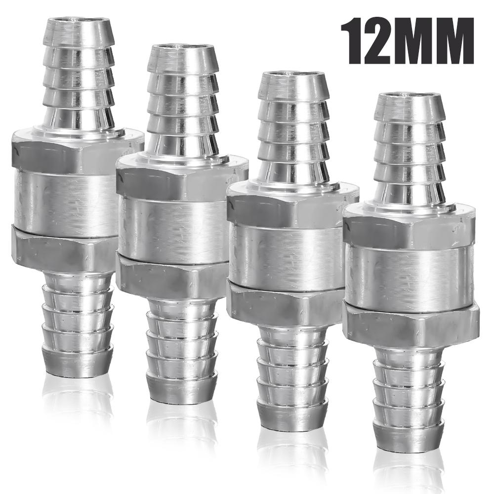 Araba Tek Yönlü Kontrol Vanası 6/8/10/12MM Yağ Besleme Bağlantısı El Pompası Alüminyum Alaşımlı Yakıt Geri Dönüşsüz Kontrol Vanası Peugeot Renault için