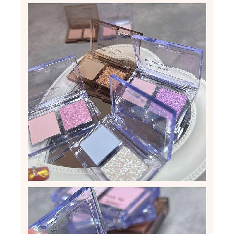 HERORANGE - Double Color Eyeshadow Palette - 3 Colors