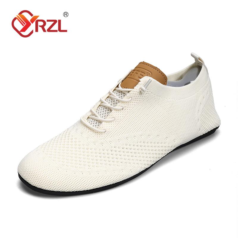 YRZL Men's Shoes Breathable Casual Driving Shoes Indoor Outdoor Men Shoes Loafers Lightweight Comfortable Soft Sole Walking Shoe