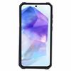 For Samsung Galaxy A55 5G Case PC+TPU Card Holder Phone Kickstand Cover with Slide Lens Lid