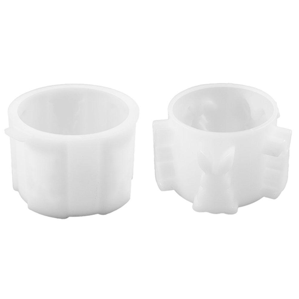 Hollow Easter Egg Rabbit Lamp Silhouette Silicone Mold Plaster Mold Epoxy Resin Casting Mold for Easter Decoration