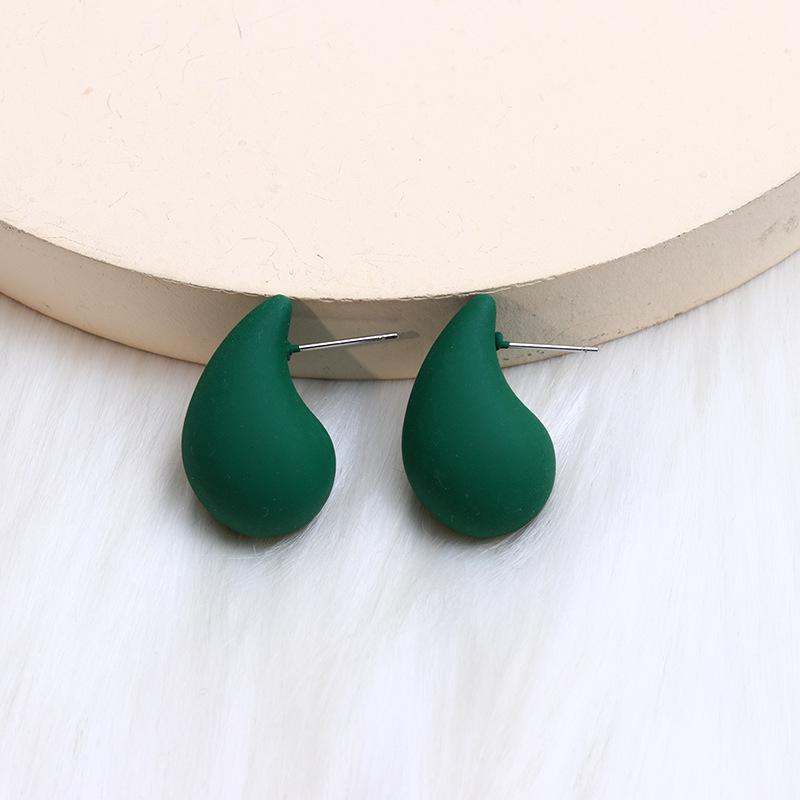 Plump Water Drop Acrylic Dangle Earrings - Simple & Fashionable Jewelry for Women