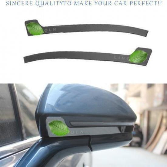 For Lincoln Nautilus MKX 2016-23 Black Steel Rear View Mirror Strip Molding Trim