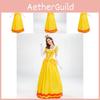 Elegant Prinses Daisy Kostuumjurk Met Handschoenen En Hoofddeksel Voor Halloween Plezier