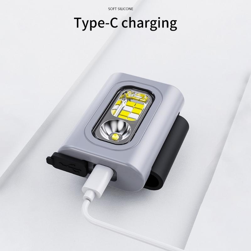 Outdoor Headlamp Fishing Headlamp Night Magnetic Headlamp Waterproof IPX6 Headlight ABS Silicone Texture for Fishing