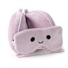 Relaxeazzz Soft Neck Pillow with Eye Cute Octopus Eye Mask for and A Great Gift for Authentic Japanese Mask, Plush, One-Piece Travel, Airplanes, Cars,