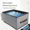 Four-Sided PP Board Storage Box with Independent Bottom Plate for Wardrobe Organization