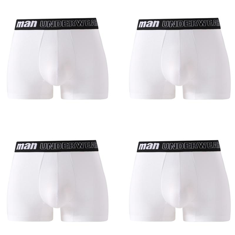 4 Pieces Men Underwear Colorful Boxers Briefs Shorts Boy Undies Big Panties M L XL 2XL 3XL 4XL 5XL 6XL 7XL