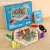 Wooden Geometric Chain Triangular Board Game For Brain Training And Family Interaction