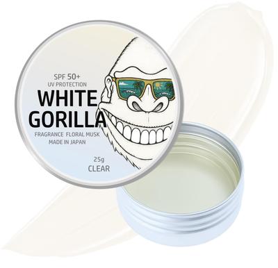 White Gorilla Transparent UV Balm Double Sunscreen for and 25g SPF50+ [Large Capacity, Strength] Sports, Swimming, Surfing, Solid,