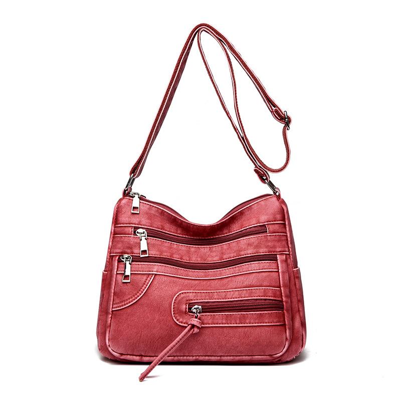 Bolsa de Ombro Única com Grande Capacidade, Adequada para Senhoras de Meia-idade, com Design Transversal