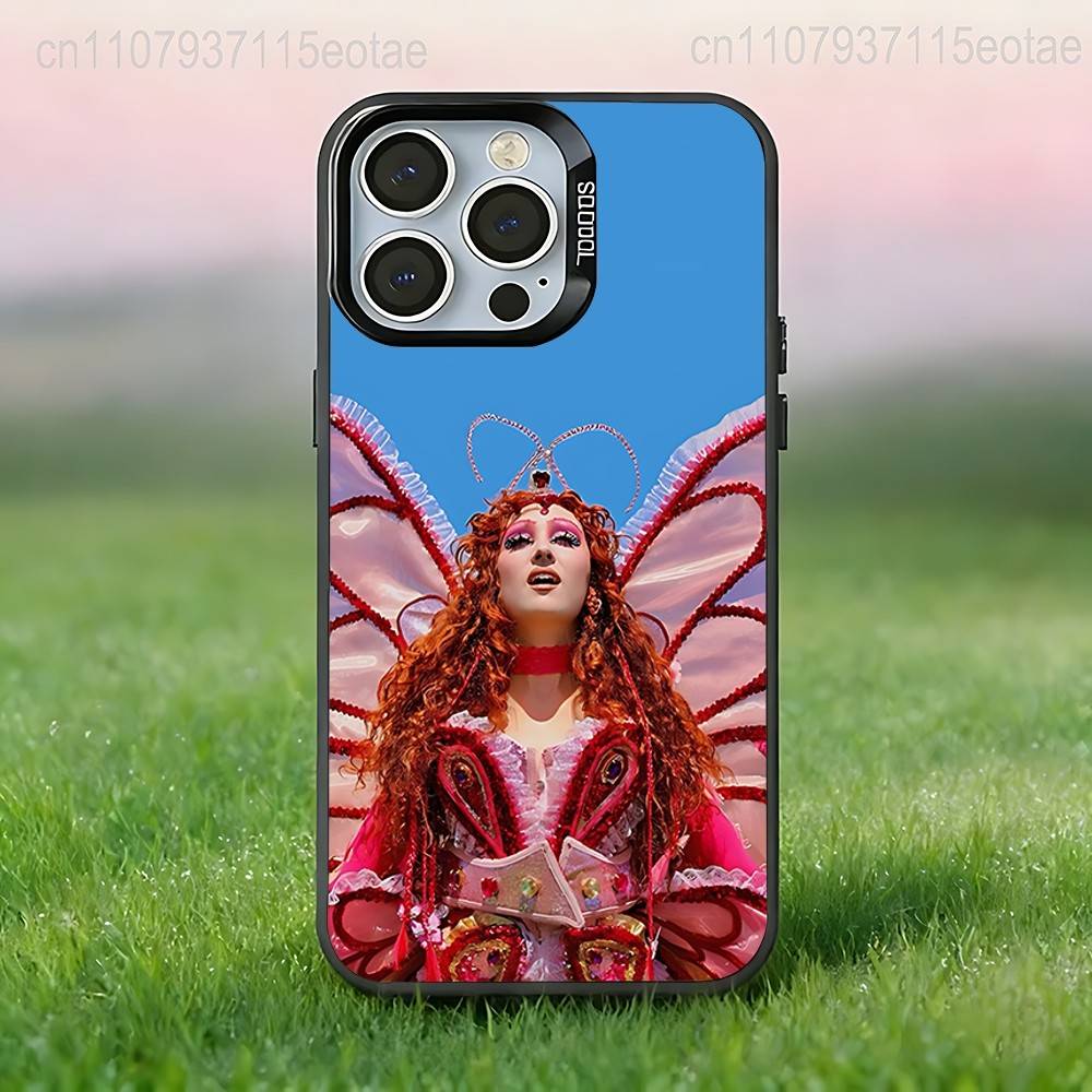 C-Chappell Roan Singer  Phone Case For iPhone 17,16,15,14,13,12,11,Pro,Max,Plus,E,Air,Mini Black Tpu IMD Cover