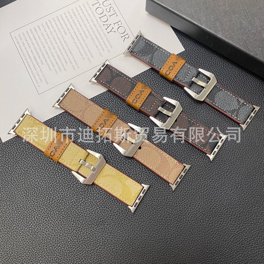 "Luxusní evropský a americký kožený řemínek pro Apple Watch" (Model S109876SE)"