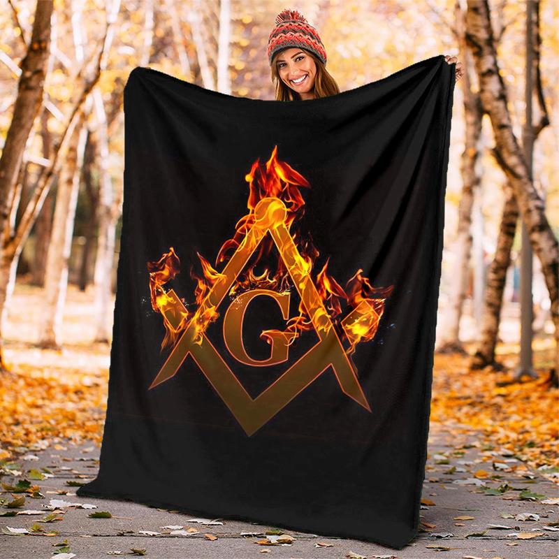 1PC Illuminati All-Seeing Eye Printed Blanket, All Season Lightweight Home Office Outdoor Nap Multifunctional Blanket