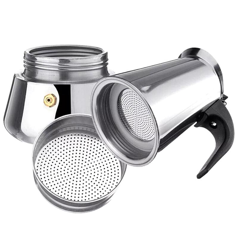4/6 Tassen Edelstahl Italienische Top Moka Espresso Cafeteira Expresso Percolator Herd Kaffeemaschine Moka Topf