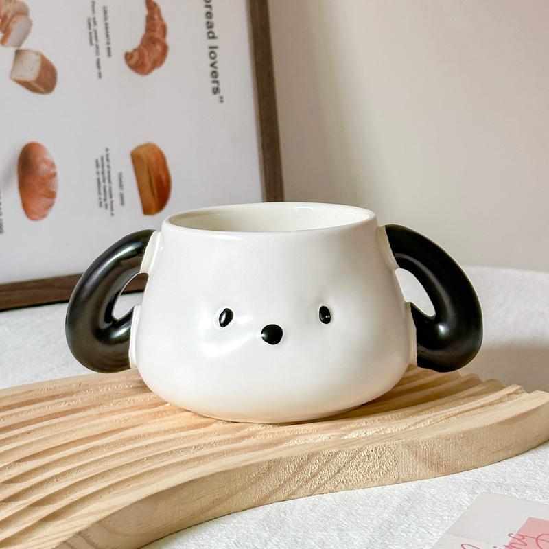 

Creative puppy mug cute ceramic cup for boys and girls, girlfriends, children s birthday gift gift gift box 401-500ml