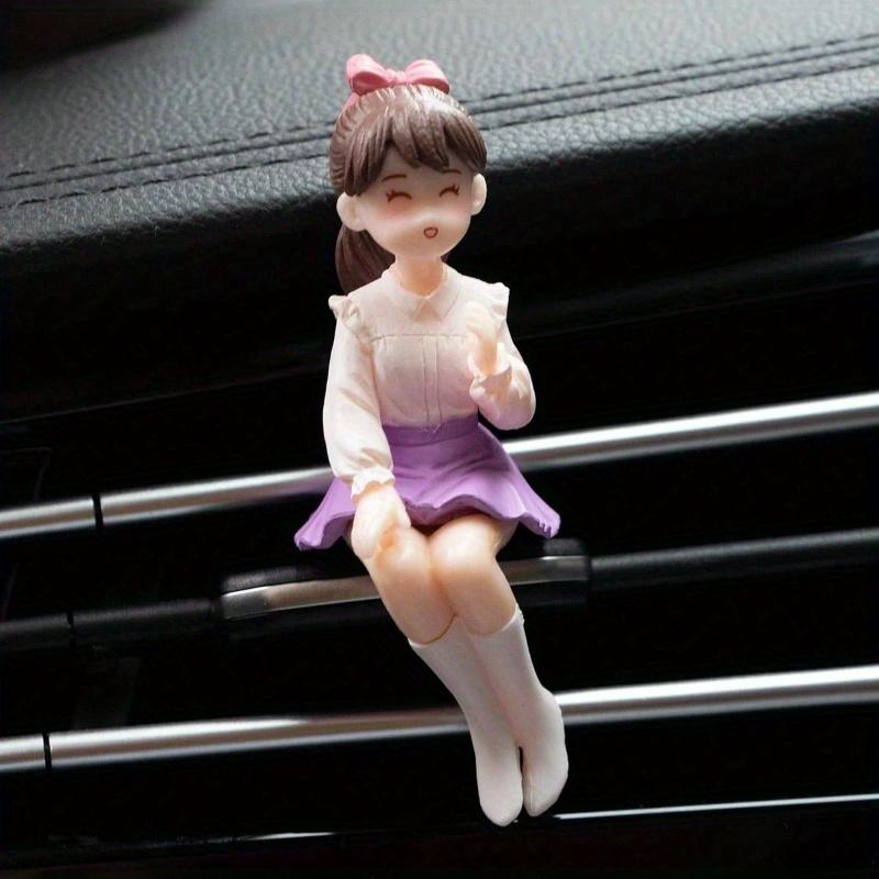 Cute Girls Friendship PVC Material Decorative Set, Suitable For Car Dashboard