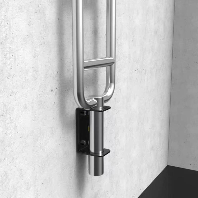 Wall Mounted Barbell Storage Rack Single Vertical Barbell Holder Gym Organizer Hangers Gym Dumbbells Rod Holder