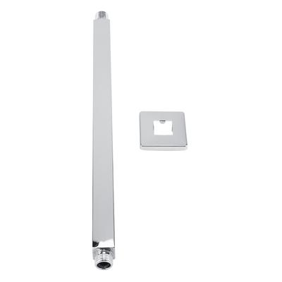 Τετράγωνος Σωλήνας Βραχίονα Ντους Οροφής από Ανοξείδωτο Ατσάλι Επιτοίχιος για Μπάνιο Κεφαλή Ντους Οροφής