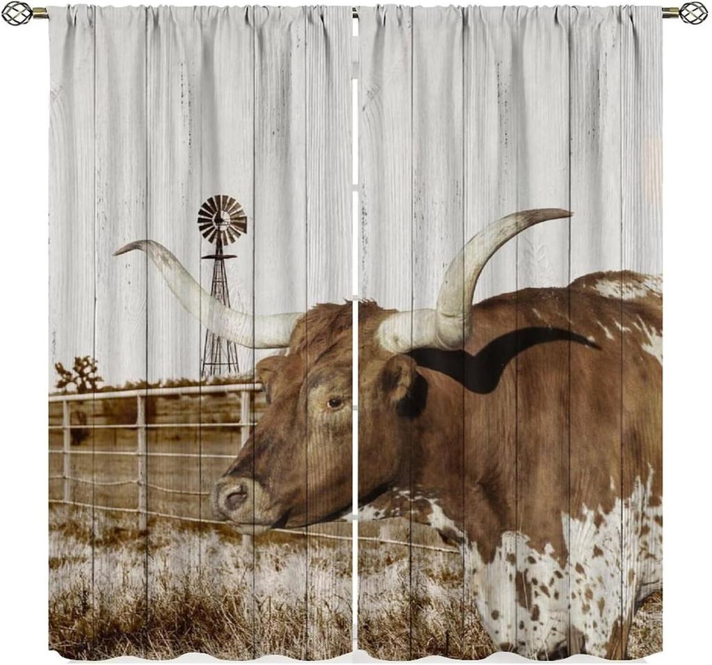 Tende per Finestre con Motivo Floreale Botanico di Galli e Galline, Stile Rustico, per Cucina, Soggiorno, Camera da Letto