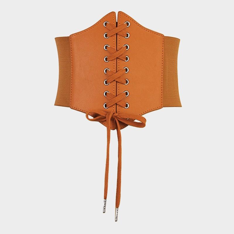 Summer Retro Fashion Tight Fitting Wide Waistband For Women, Elastic Waistband With European And American Court Belt