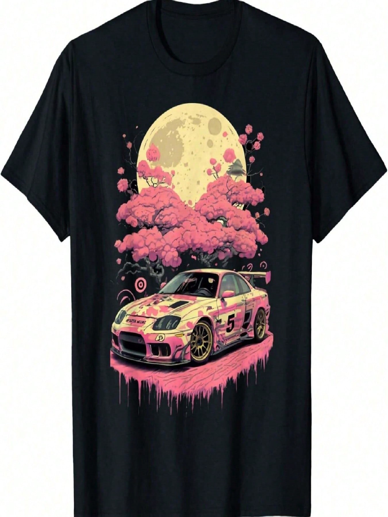 Anese Car Racing Drifting Cherry Blossom JDM Racer T-Shirt S разноцветный