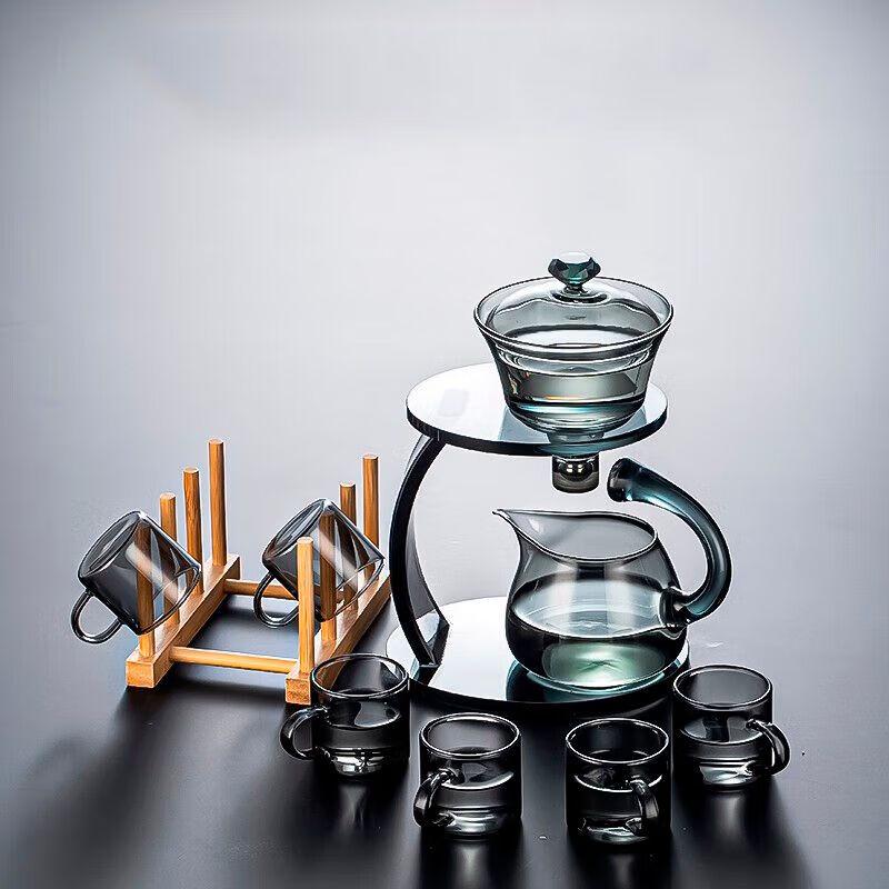 

Light Luxury Automatic Glass Tea Set