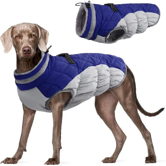 Large Dog Winter Clothes Thickened Warm Dog Cotton-padded Clothes Windproof Comfortable Coats for Dogs Pet Products Supplies