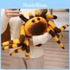 Adorable Plush Spider Toy In Blue Brown And Gray Color Options For Halloween Fun