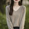 V-neck Loose and Slimming Knitted Sweater, New Autumn and Winter Sweater for Women