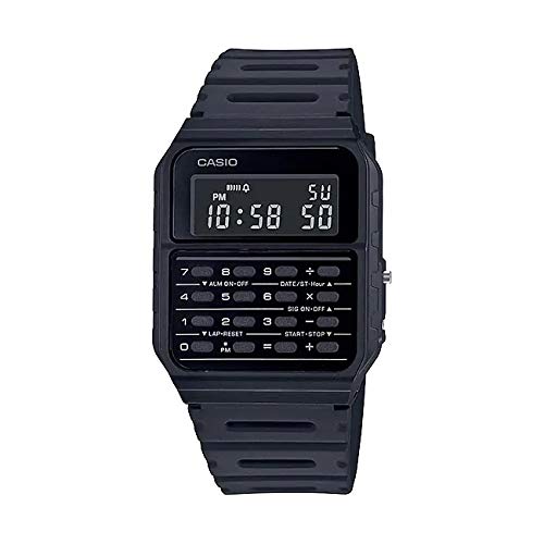 

CASIO Standard CA-53WF-1B Wristwatch for Men, Women, and Kids, Boys and Girls, Digital, Date Display, Calculator, Overseas Model [Parallel Import]