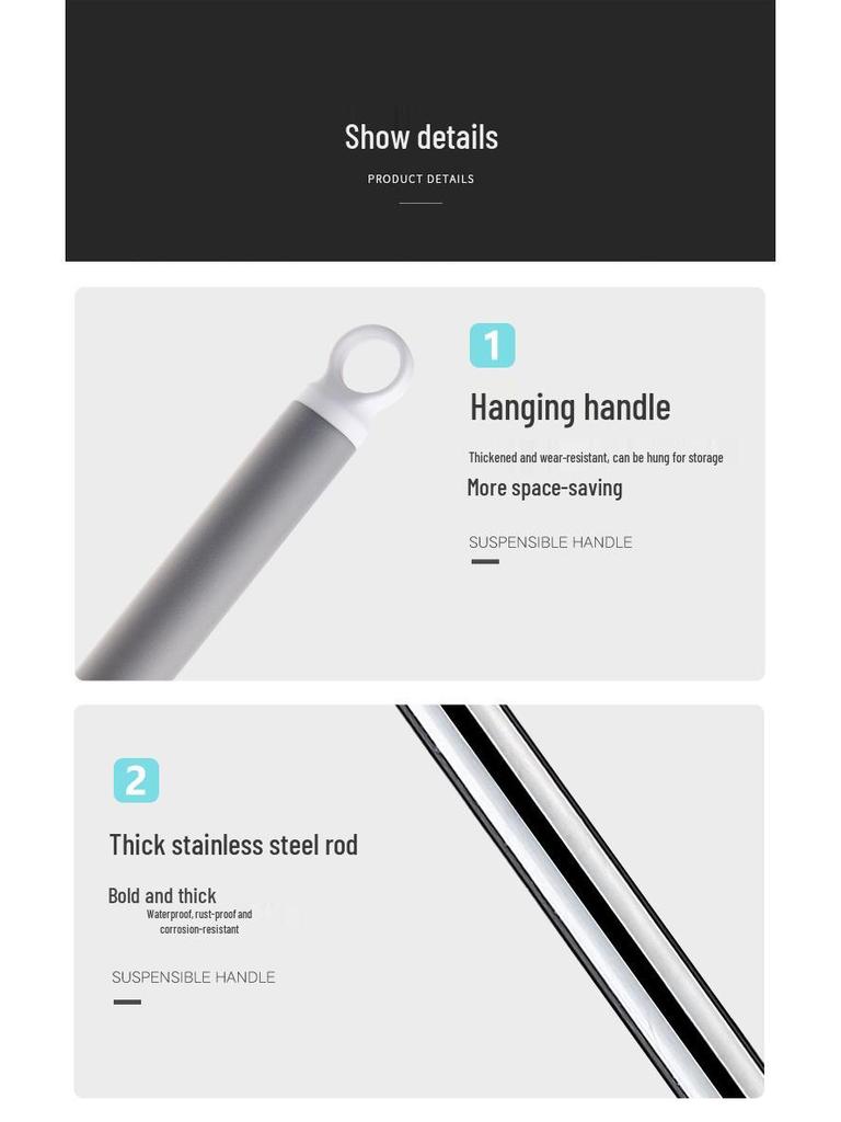 Lazy Clean Mop: Freihändiger Schleudermopp mit Eimer & Nass-/Trockentrennung