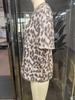 Leopard Print Loose Korean Style Short Sleeve Women's Top